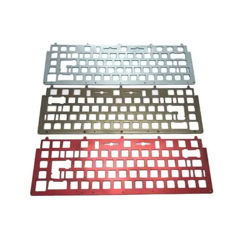 OEM Customized Multicolor Anodizing Aluminum Tkl Keyboard Case Plate Cnc Machining