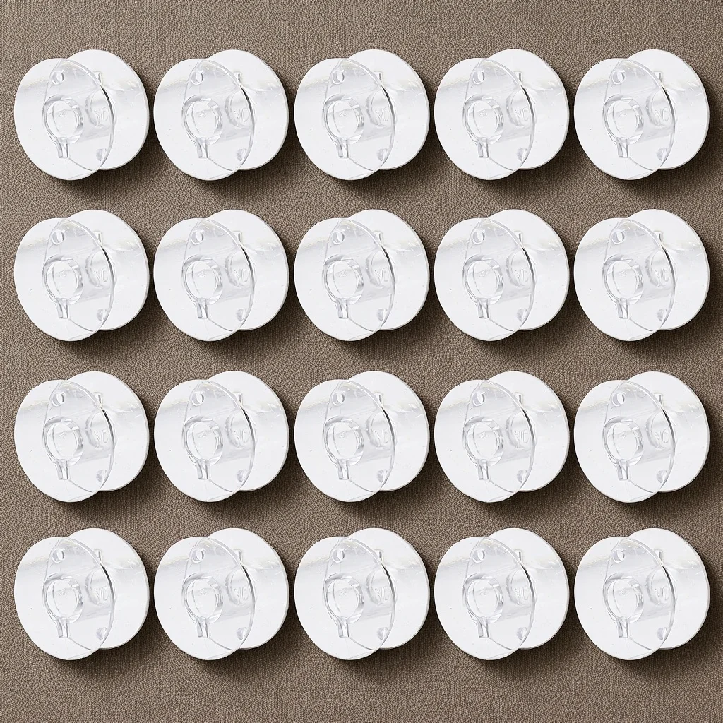 Bobinas de máquina transparentes para suministros domésticos, accesorios duraderos de repuesto, piezas de costura portátiles, artesanías, 50 Uds.