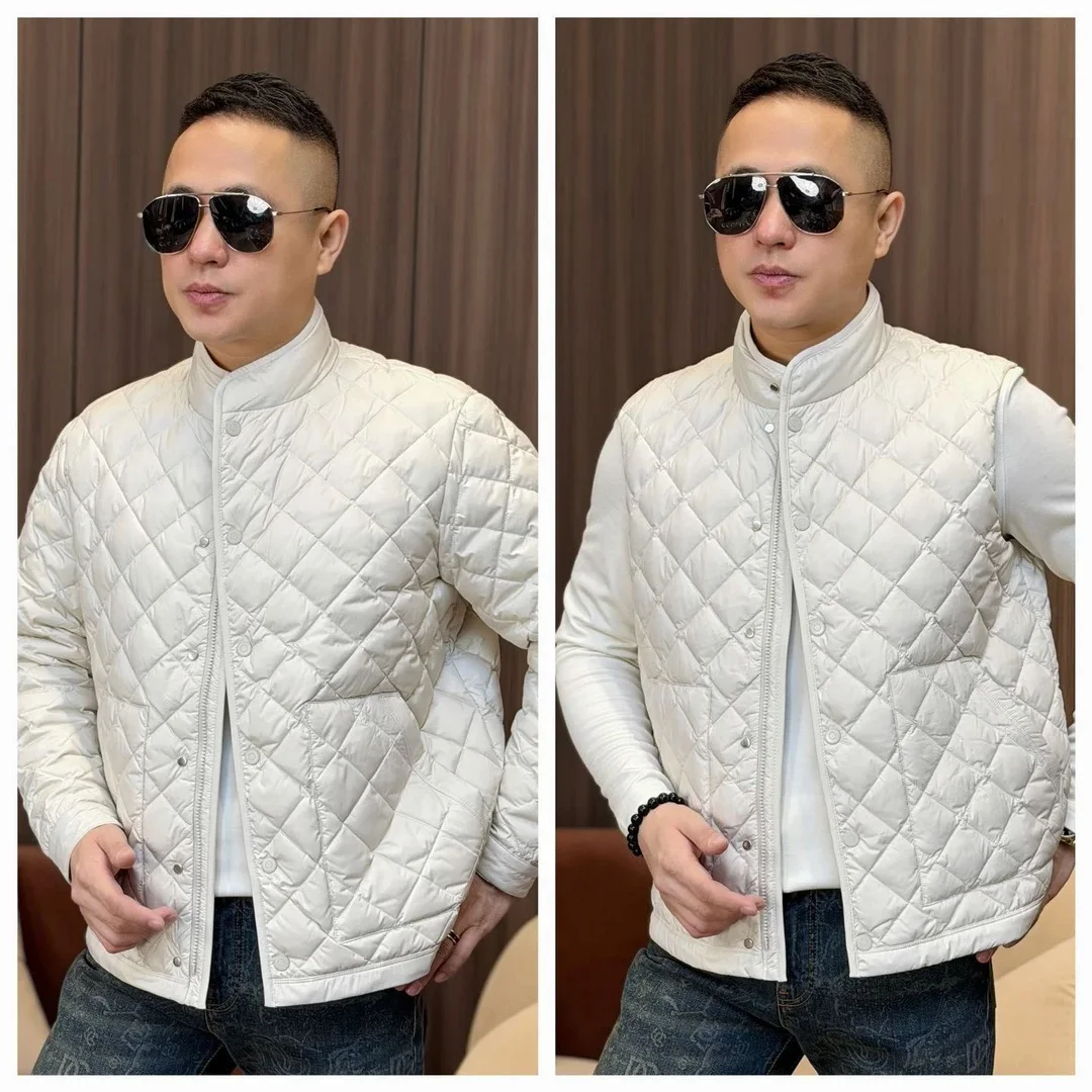 

2026 Winter New Men's Faion Casual Versatile Trendy Clean Version Lightweight Stand Collar Cotton Jaet Outerwear