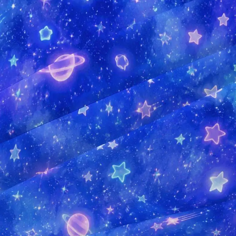 3Pcs Cosmicnebula Fitted Sheet Three Piece Set (1*Fitted Sheet + 2*Pillowcases, Coreless), Bedding Set
