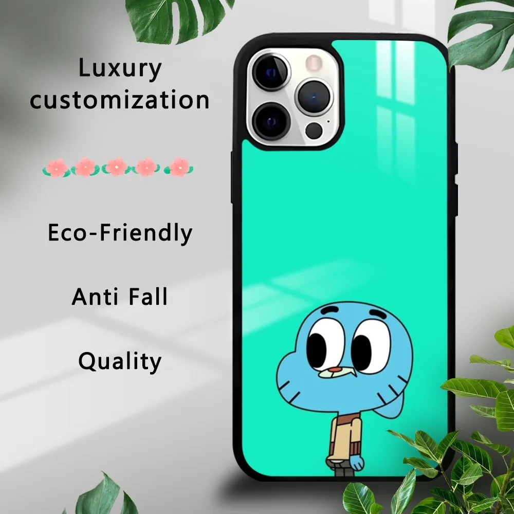 

Amuse T-The A-Amazing W-World of G-Gumball Phone Case For iPhone 16 15 14 13 12 11 Pro Xs Max Mini Plus Celulares Hard Funda