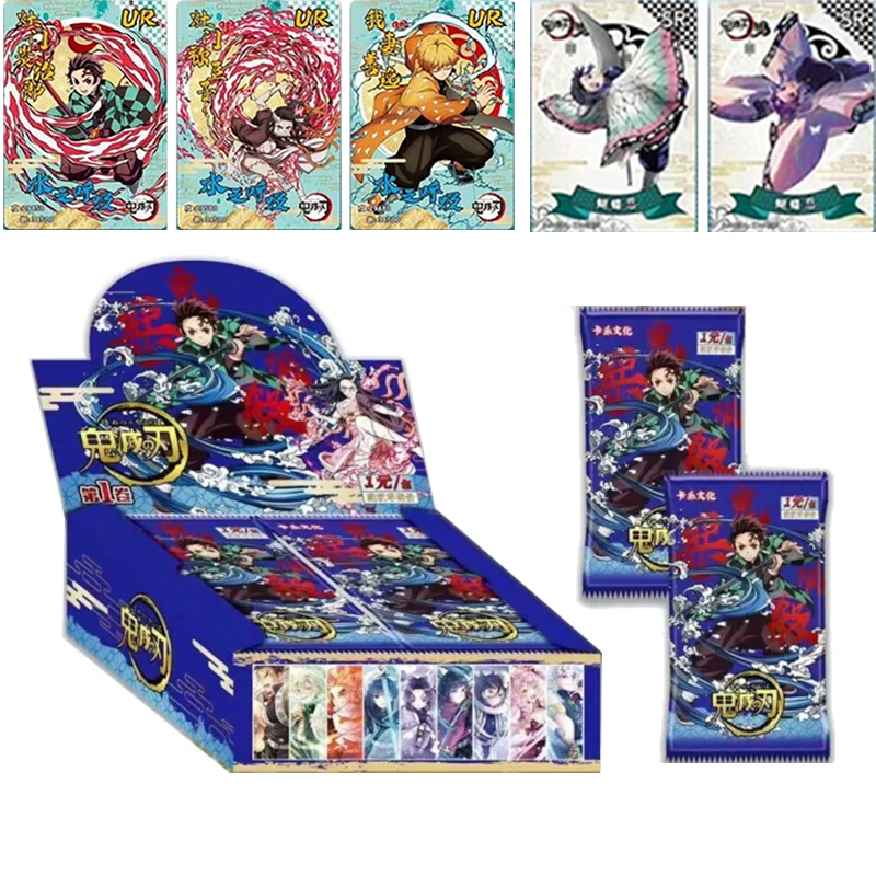 Wholesale Demon Slayer Tcg Game Cards Anime Figure Tanjirou Kamado Nezuko Character SSR SSP Collection Card Children Toy Gift