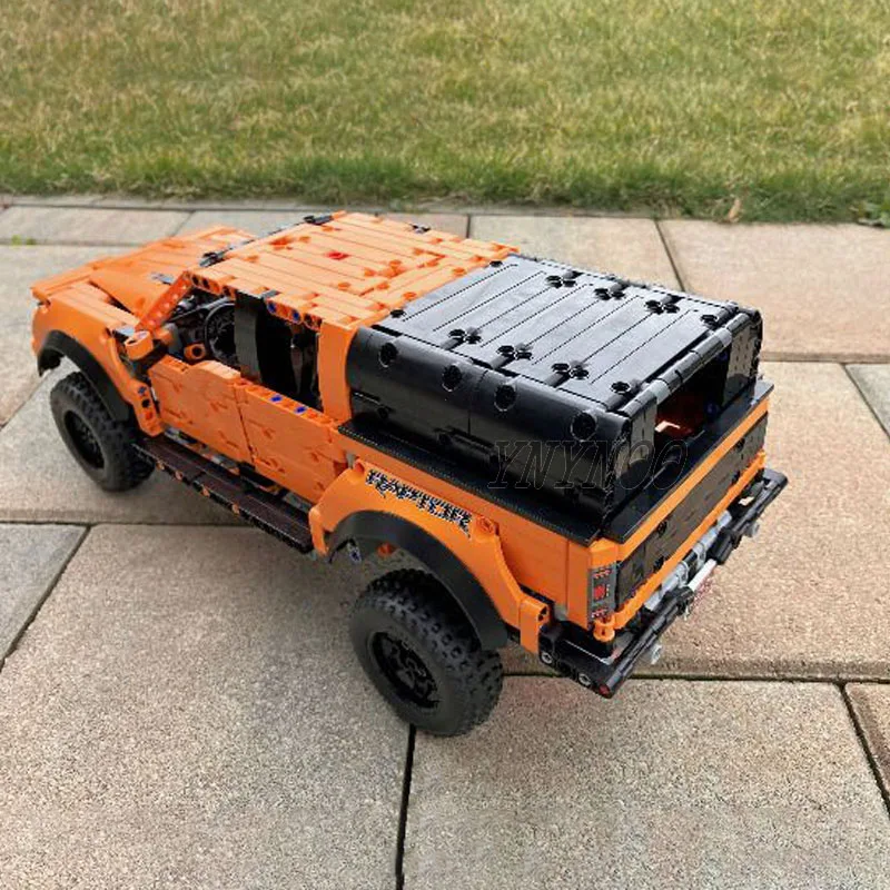 NEW Techncial Load Trailer Crane Model Hardtop Set MOC Building Blocks Compatible Pickups F-150 Raptor 42126 Assembly Bricks Toy