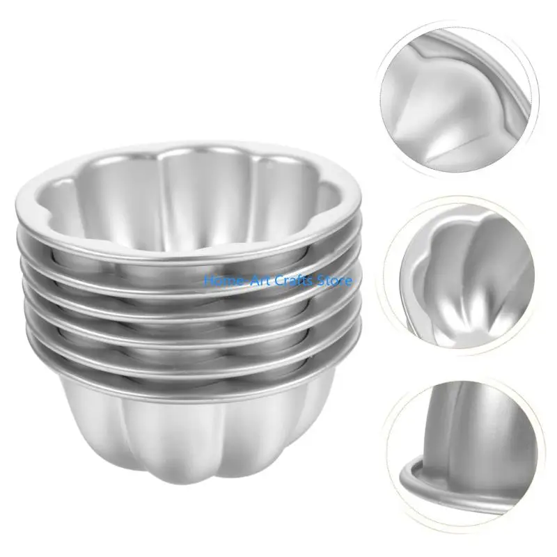 แม่พิมพ์อบอลูมิเนียมอลูมิเนียมที่ทนทานได้สำหรับคัพเค้กที่มีการนำความร้อนสูงและผิวสำเร็จรูป