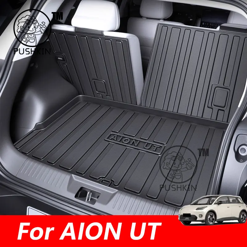 

For GAC AION UT 2025 2026 Custom Fit Car TPE Trunk Mat All Season Black Cargo Mat 3D Shaped Laser Measured Trunk Liners