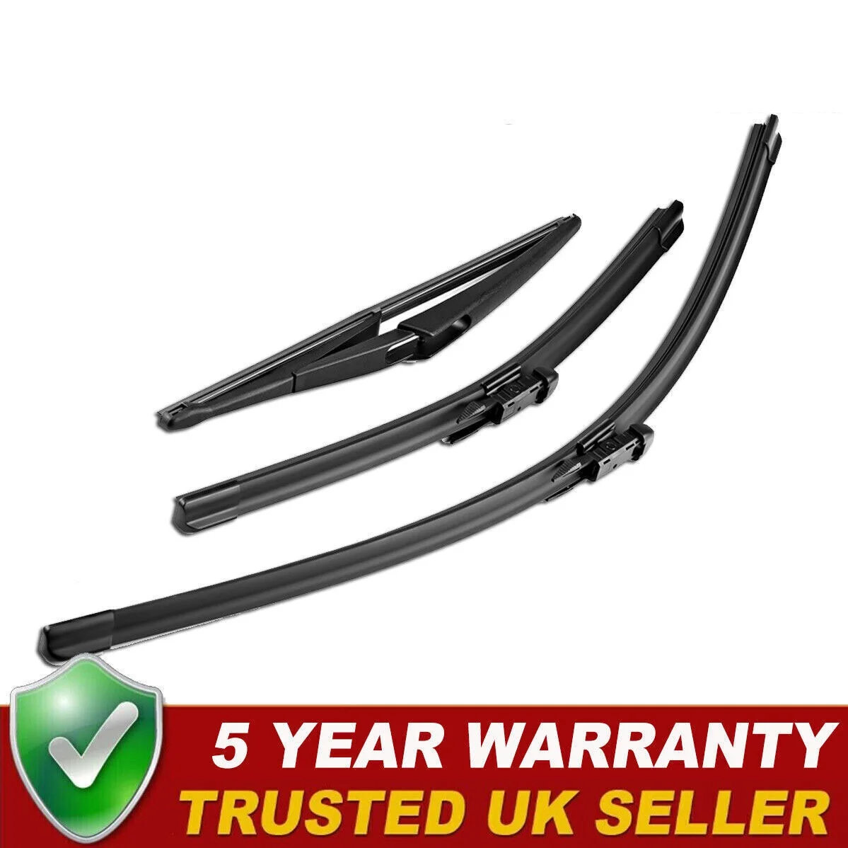 WINDSCREEN WIPER FRONT + REAR Blades Kit For Vauxhall Opel Corsa D E 2006-2014