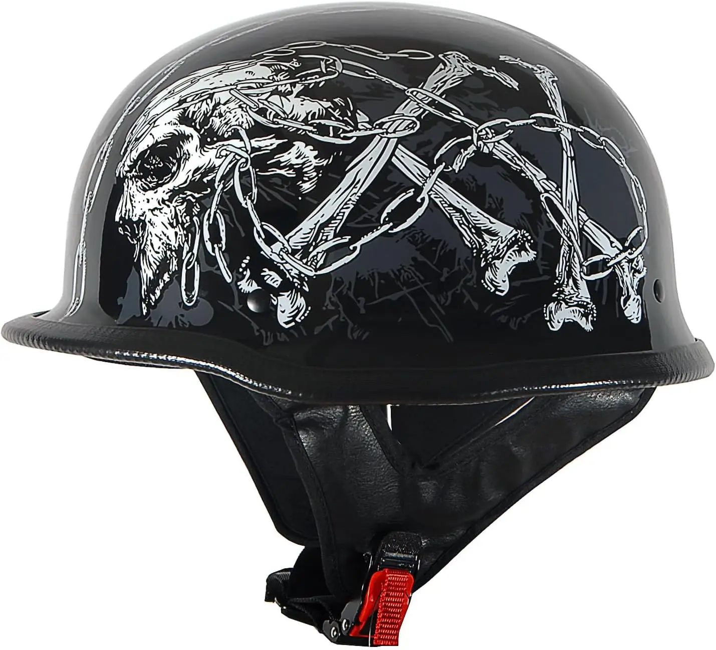 Novelty Motorcycle Helmet Half Face German Style DOT Approved: HKY602