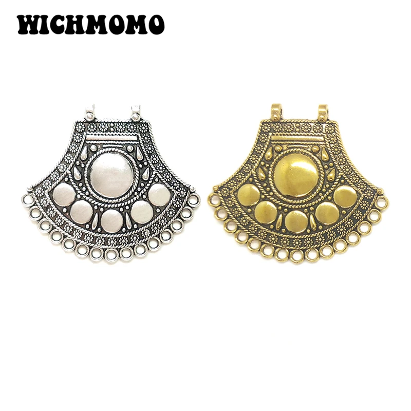 2023 New 2pieces 46MM Retro  Zinc Alloy Axe Shapes Connectors Charms Pendants for DIY Necklace Jewelry Accessories