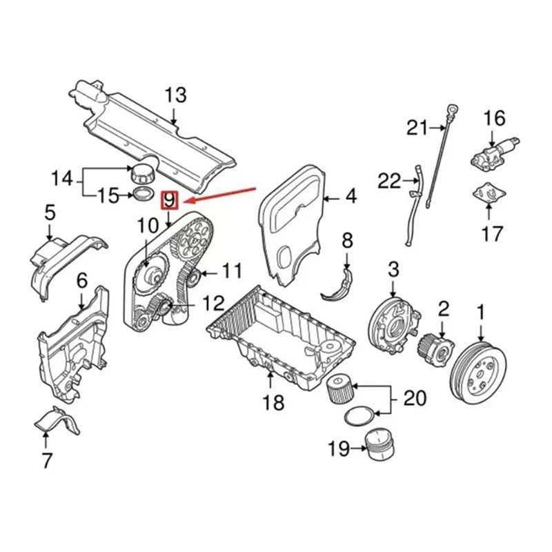 Timing Belt Timing Chain Tensioner 30731727 Black Car Accessories Auto For Volvo