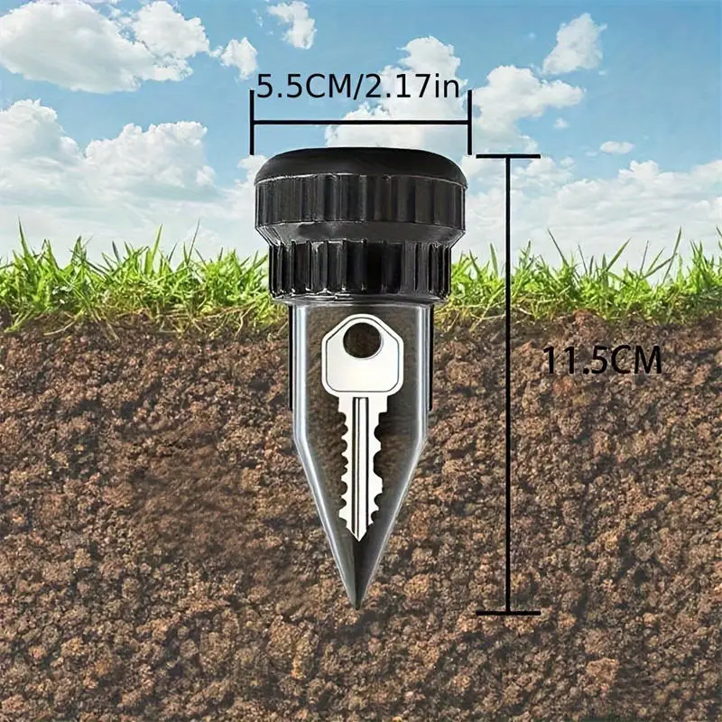 

1/2Pcs Hide Key Cash Hidden Box Sprinkler Head Money Safe Outdoor Garden Yard Hiding Vault Case Waterproof Impact Resistant