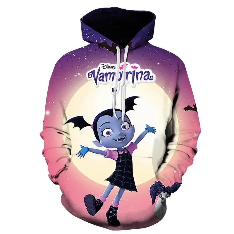 

Disney Vampirina Men Women Hoodies Casual Hip Hop Streetwear Long Sleeves Sweatshirts Boys Girls Autumn Tops Coats