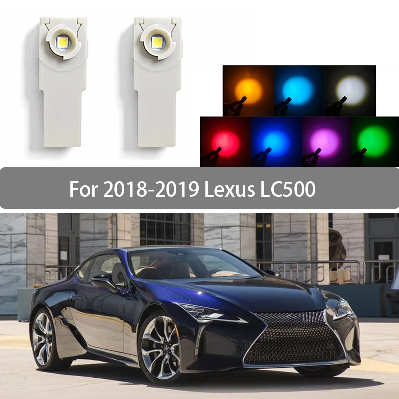 For Lexus LC500 2018-2019 LED Interior Foot Lamp With Wire Glove Box Lamp Interior Decorative Lights Illuminator Connector