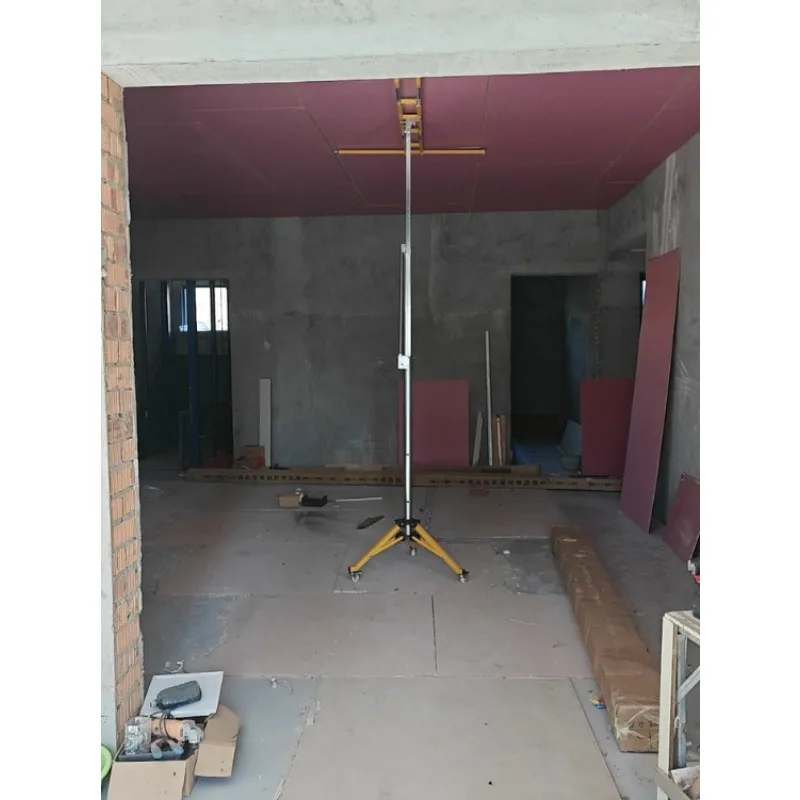 

Plasterboard carpentry paneling ceiling brackets hand-cranked l mobile lifting platform