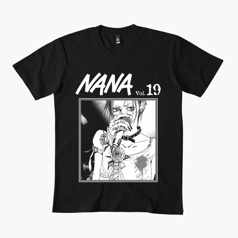 

Nana Osaki 0330 The Black Stones Punk Band Manga Gift T shirt Large size Tops Anime Girl Graphic Print Y2k Clothes Cartoon Tee