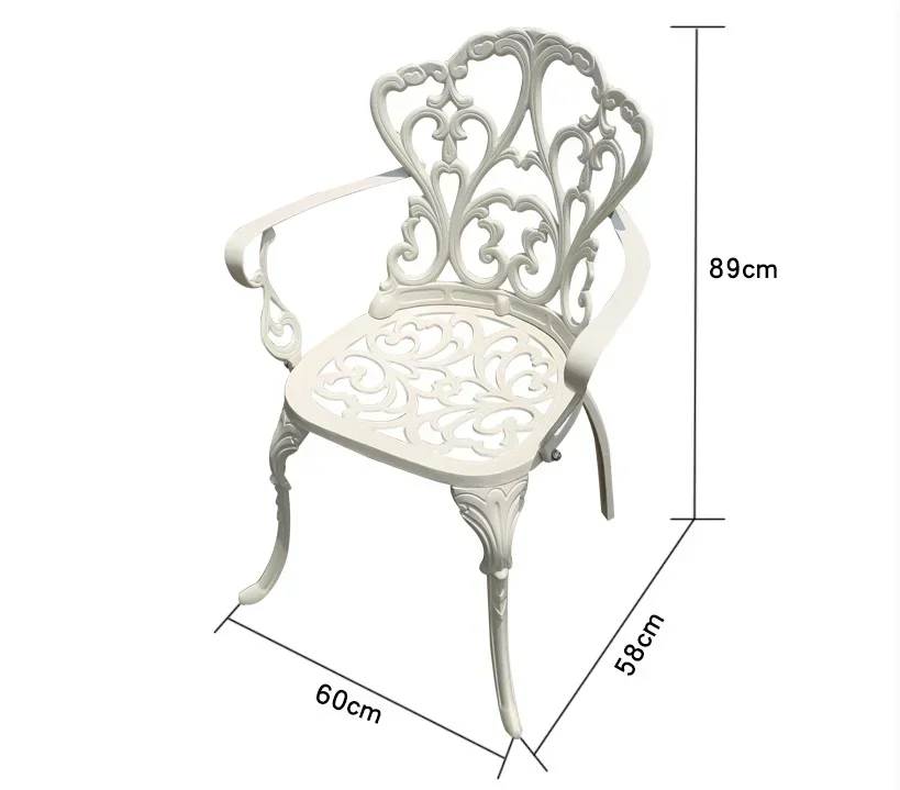 

HighQuality Cast Aluminum Tables And Chairs Courtyard Urniture Terrace Combination leisure Metal Round Patio Tableon sale