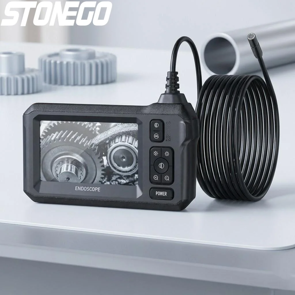 

Эндоскоп WiFi 1080P HD с 43-дюймовым экраном, кабелем 15 м, двойной камерой, аккумулятором 2600 мАч, инструмент для автоматической проверки электрических трубопроводов