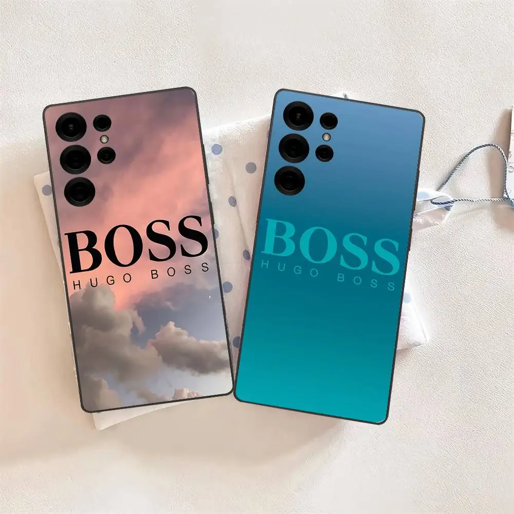 H-Hugo Coole B-Boss Handyhülle für Samsung S24Fe 25 Ultra Plus 20 Lite 21 30 22 23 24 22 Ultra 5G Fundas