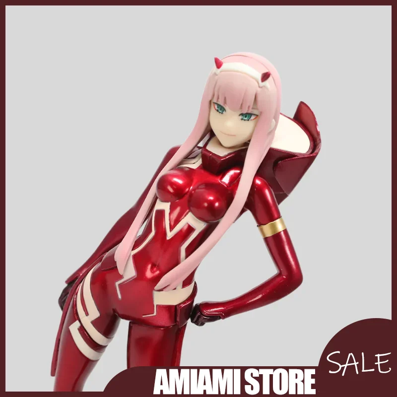 

24cm Anime DARLING in The FRANXX Zero Two Action Figures PVC Toy Desk Decor Statue Collection Model for Kids Birthday Gifts Toys