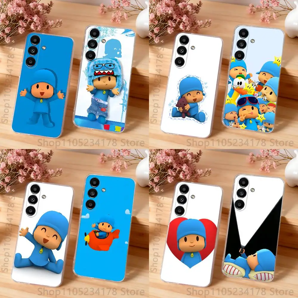 P-PocoyoS Cuty Clear Phone case suitable for  Samsung S30,S25,S24,S23,S21,S22,S20,S10,5G,FE,lite,PIus,Ultra Transparent