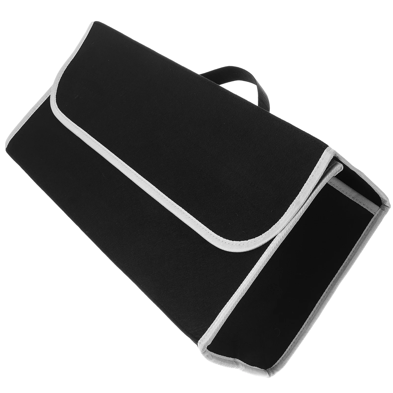 

Felt Car Trunk Organizer Large Capacity Foldable Storage Box Interior Accessories Tape Car Organization SUV Trunk