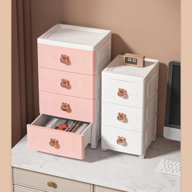 Thickened Drawer Storage Cabinet - Household Plastic Living Room Drawers, Multi-Layer Gap Storage Cabinet, Bedroom Organizer