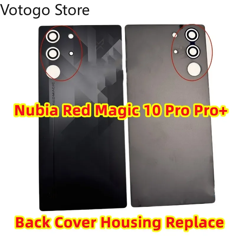 Repair Original For ZTE Nubia Red Magic 10 Pro 10 Pro+ Plus NX789J Rear Back Cover Glass Battery Door Case Housing Replacement