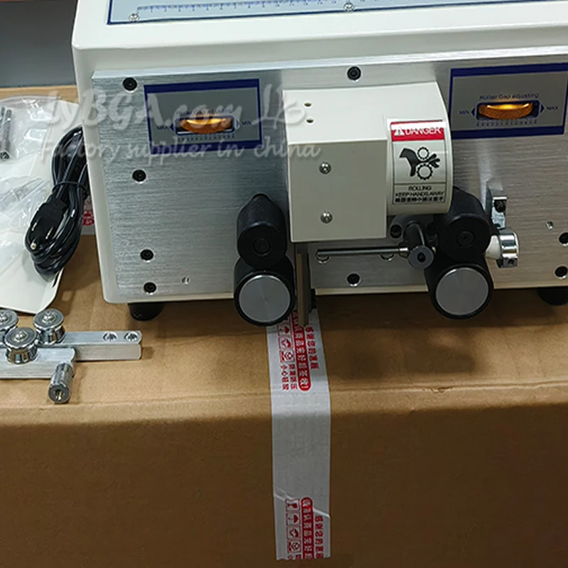 Upgraded SWT-608-CN 2-wheel Drives Wire Stripper Electric Peeling Stripping Cutting Machine For Computer Strip Wire 0.1mm-2.5mm2