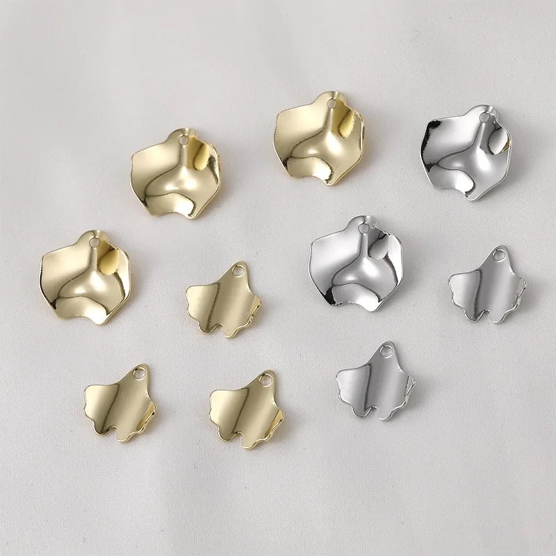 

Электролитически оцинкованные медные ювелирные аксессуары: лепестки роз, листья гинкго билоба, маленькие цветочные элементы для DIY украшений и рукоделия