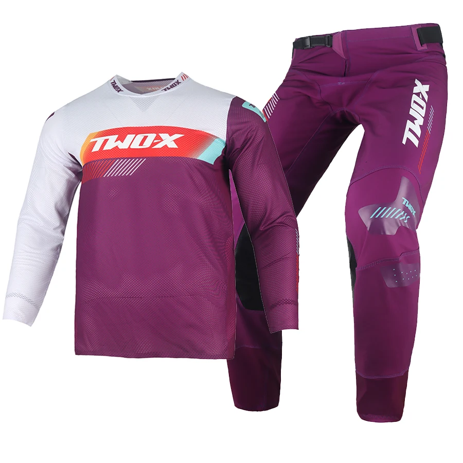 Two-X Motocross Gear Set ATV MX Jersey Pants Set Combo Dirt Bike Clothing Motorcycle Racing Suit