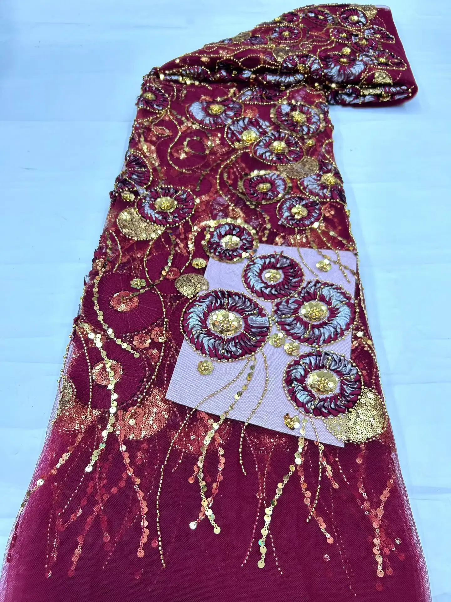 Kumaş Nakış Parti Elbisesi Pay - Velvet Fabric Embroidery incelemesi ve fiyatı