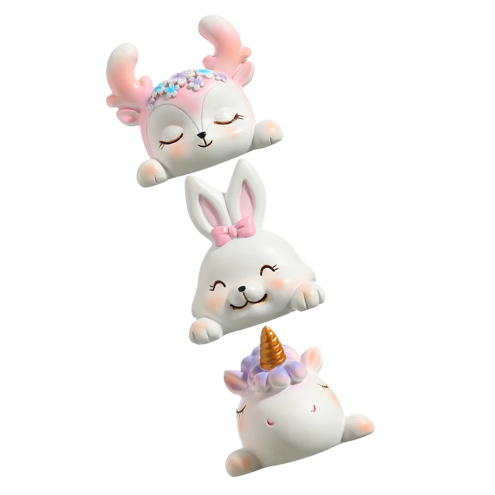

Cartoon Resin Animal Clips Rabbit Reindeer Memo Holders Photo Table Number Place Card Wedding Favors Lightweight