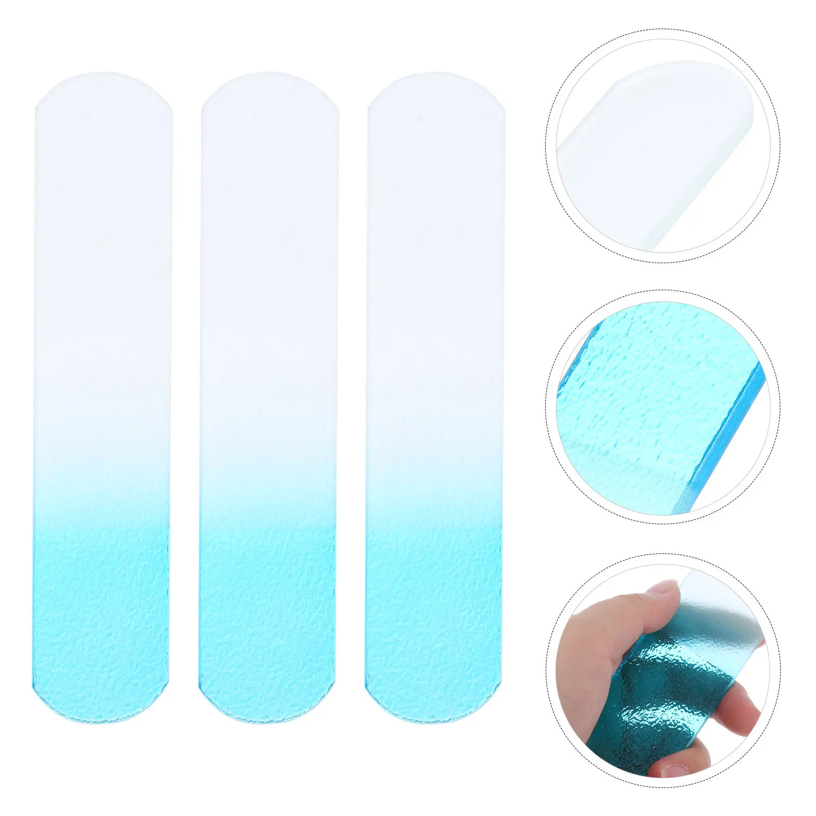 

3Pcs Foot Files Callus Removers Durable Lightweight Pedicure Tools Smooth Feet Dead Skin Remover Blue Foot Files