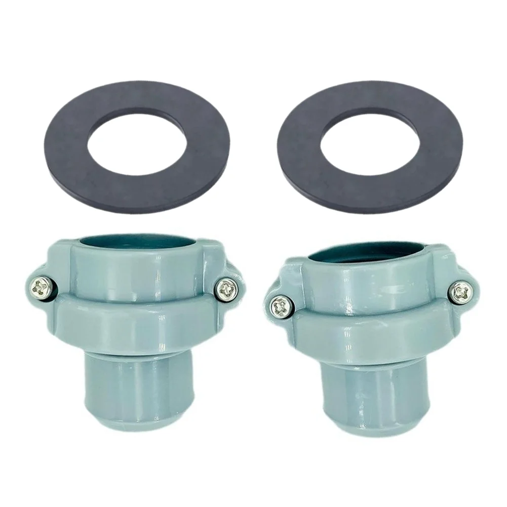 For Coleman BC Compatible Water Hose Nut Connector with 2 Sealing Washers PVC Construction 4 Piece Set Light Gray Blue