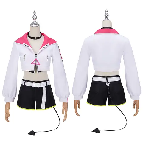 Traje de Cosplay de Anime Vtuber Tokoyami Towa, uniforme deportivo, peluca de Cosplay para mujer, conjunto completo de Dailydress, fiesta de Halloween