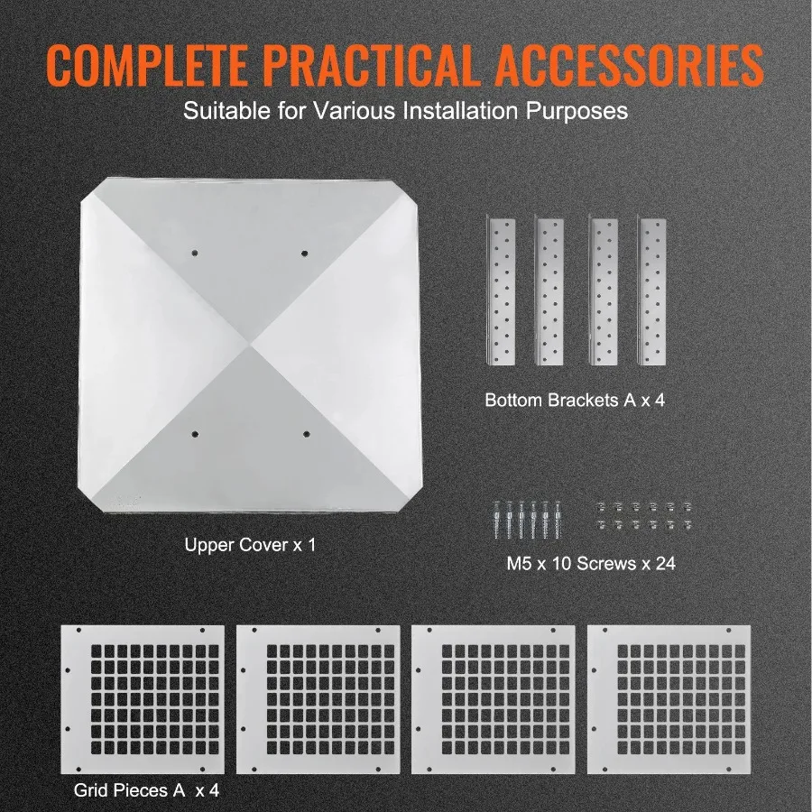 Tampa de chaminé de aço inoxidável 304 de 9 x 9 polegadas, capa de chaminé, não é facilmente espessada e acessórios práticos e fácil insta