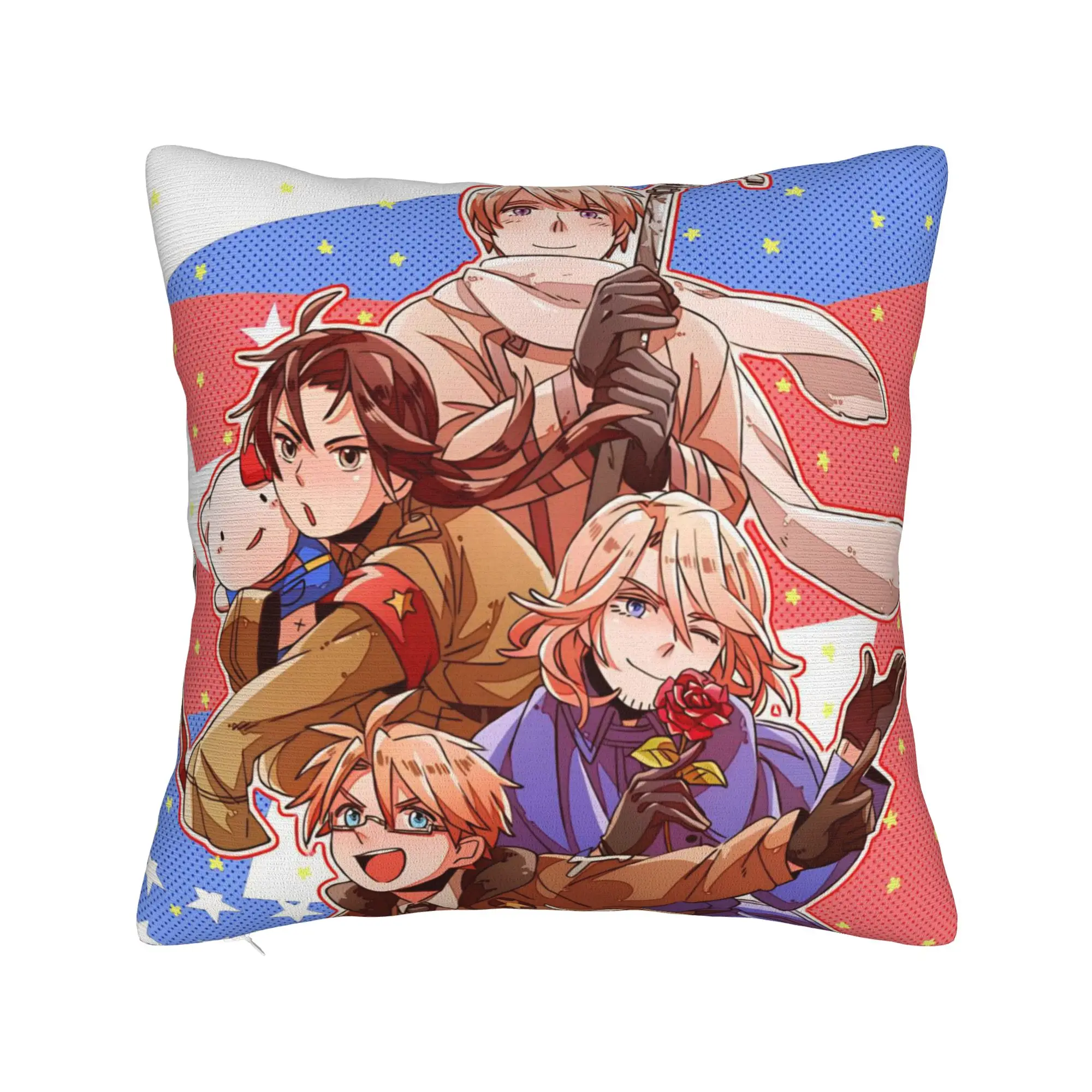 Hetalias Axis Powers Pillow Cover Accessories Printed Cushion Cover Decor  Pillow Case Cover Home Multiple Sizes