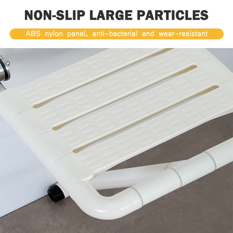 노인을 위한 욕실 접이식 장애인 벽걸이형 스테인레스 스틸 접이식 샤워 의자