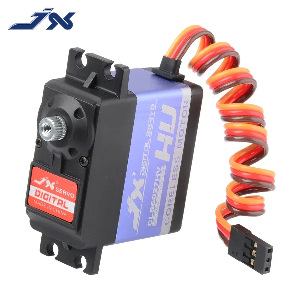 JX CLS6027HV 27KG Aluminium Shell Metal Gear High Voltage Coreless Digital Servo For Rc Car Parts Rc Racing Drone Accessories