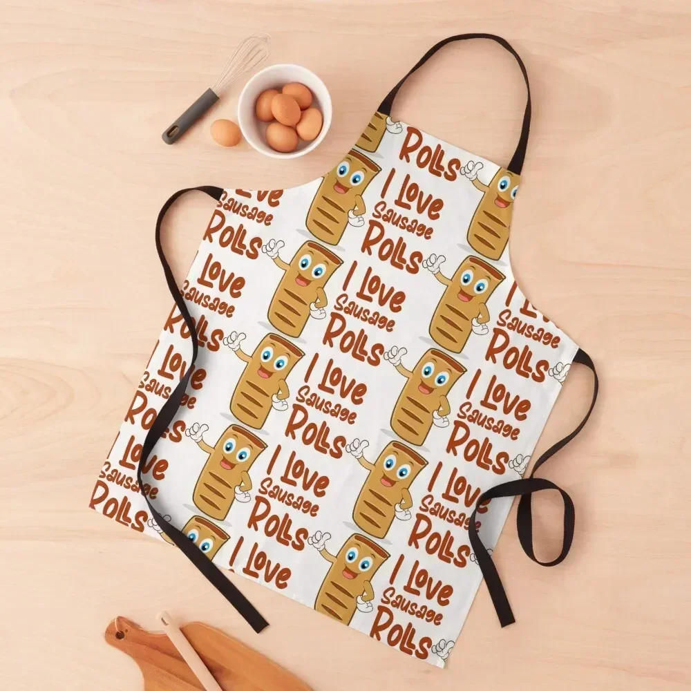 

Sausage rolls lover Apron men's barbecue Korean Women Kitchen'S Kitchen Apron