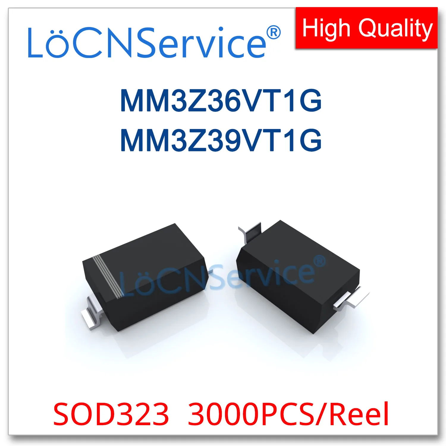 LoCNService 3000PCS SOD323 MM3Z36VT1G 36V MM3Z39VT1G 39V Chinês de Alta qualidade 0805