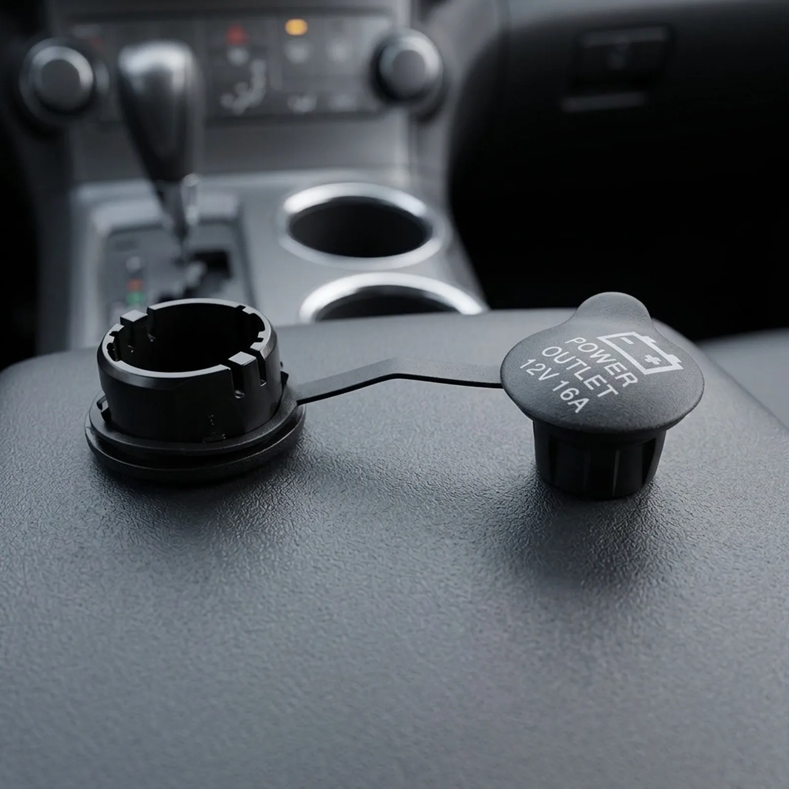 For Car Interior Black Power Outlet Cap Socket Dust Cover Factory Specification Direct Replacement For GMC Truck