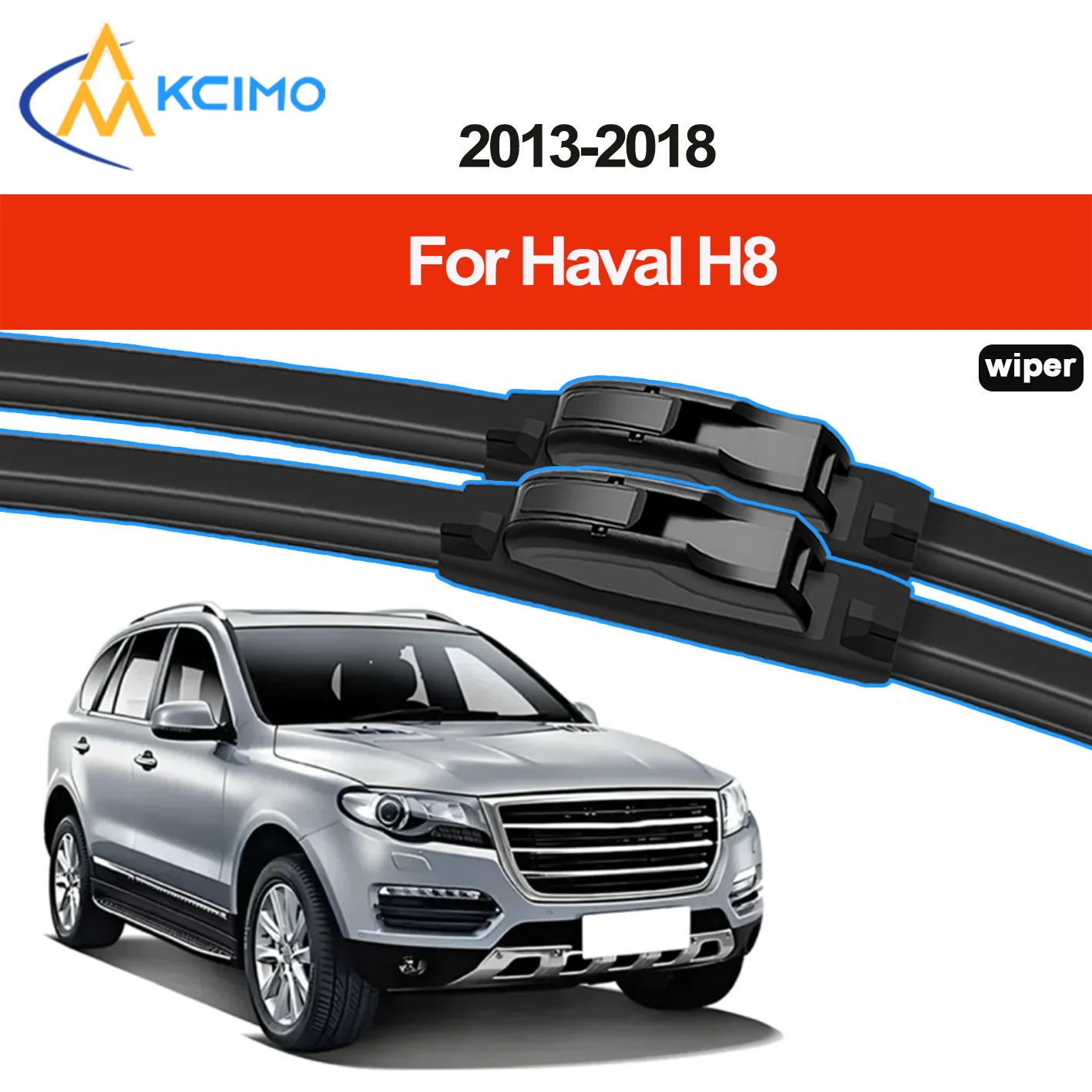 

2pcs Windshield Wiper Blades Suitable for Haval H8 2013-2018 Front Windshield Auto Wipers Blade Accessories 2018 2017 2016 2015