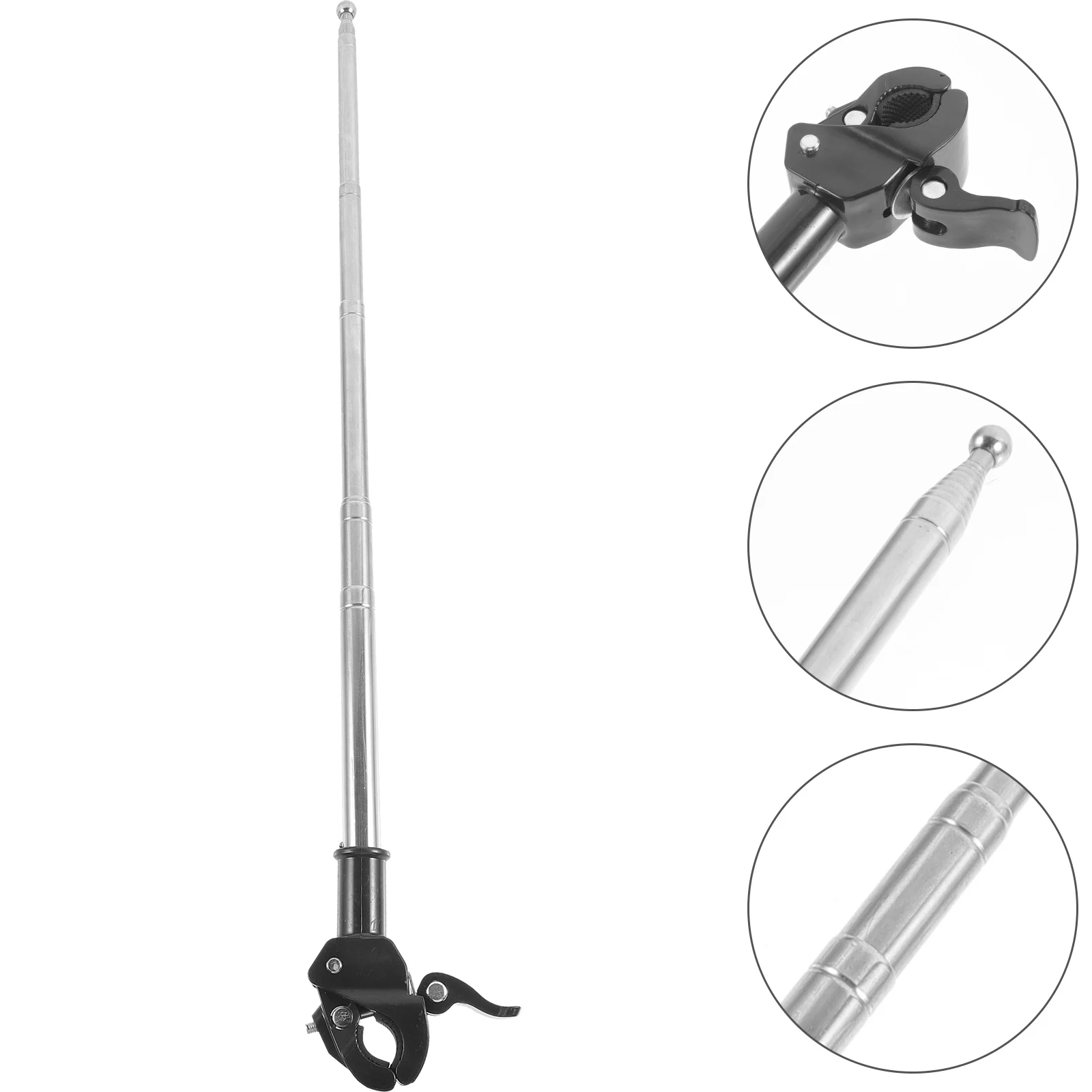 

Car Flagpole Holder Stainless Steel Bracket for Bikes Motorcycles Vehicle Sign Display Mounting Stand