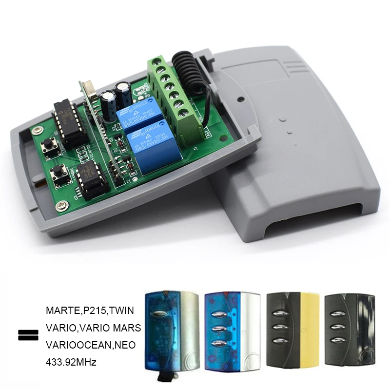 مرحل استقبال باب المرآب العالمي 433.92 ميجا هرتز لجهاز التحكم عن بعد PUJOL VARIO MARS OCEAN MARTE P215 NEO TWIN