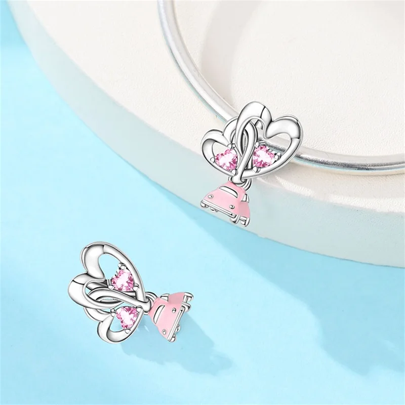 Romantic 925 Sterling Silver Princess Prince Beads & Boy Girl Couple Charm Fits DIY Bracelet Necklace Valentine's Day Gifts