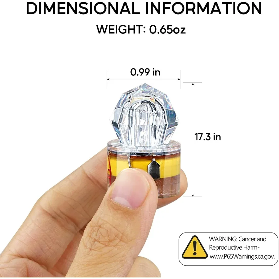 6 قطعة LED الصيد السحر قطرة عميقة أضواء الصيد تحت الماء المتعري أضواء باس Halibut Walleye السحر جاذب #6