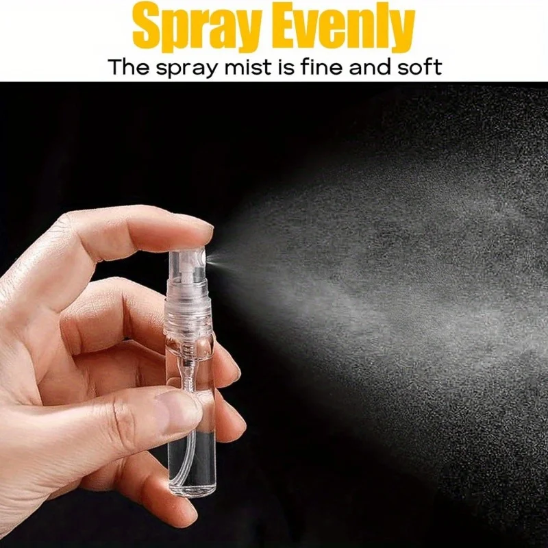 150 Stück 2ml Mini-Sprühflaschen, Leere Parfüm-Zerstäuber, Nachfüllbare Tragbare Probenfläschchen für Flüssig-Make-up, Reisezubehör – Detail 3