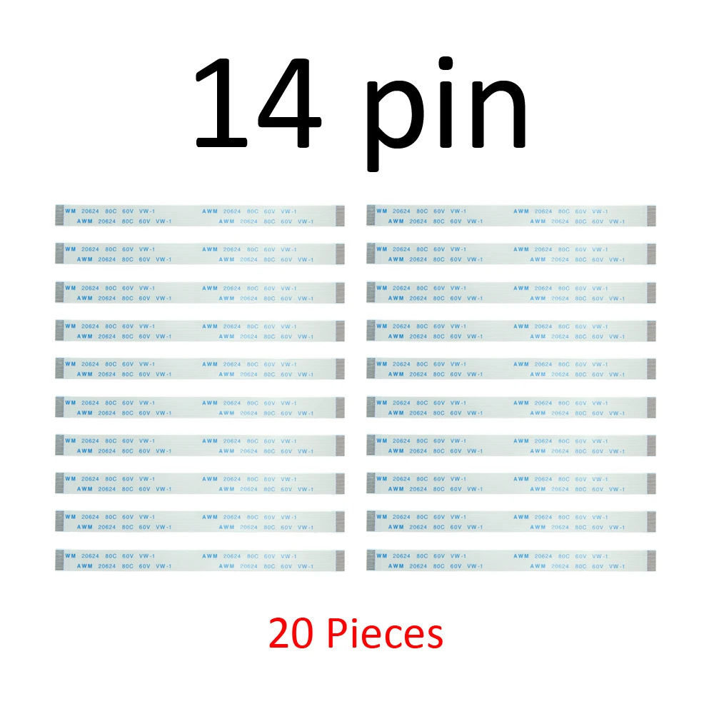 20 Stuks 10 Pin 12Pin 14Pin Opladen Board Schakelaar Kabel Touch Pad Flex Lint Kabel Voor Sony Playstation 4 PS4 Controller