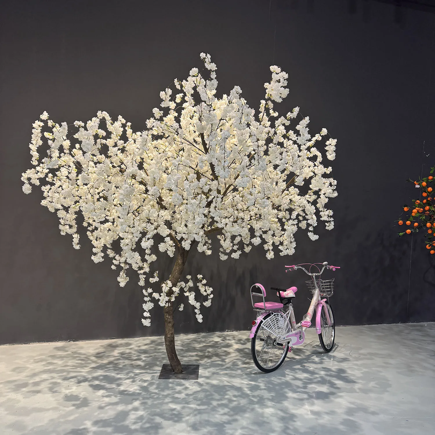 

Artificial Weeping Cherry Blossom Tree - Handmade white Indoor Outdoor Tree for Home, Office, Party, Wedding Stunning Decor