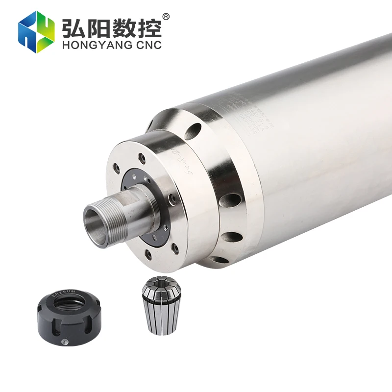 CNC Constant Torque Spindle Motor 5.5KW ER25 Water Cooling Spindle Motor 380V D=120mm For CNC Router Metal Milling Tools